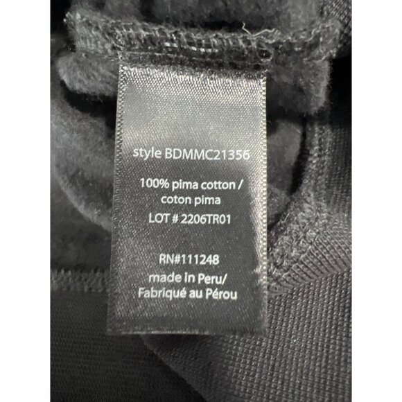 Barefoot Dreams Mens Malibu Collection Cotton Fleece Pullover Black Size Small - Picture 4 of 6